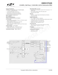 C8051F534-IT Datenblatt Cover