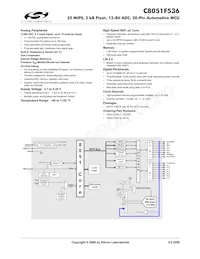C8051F536-IT Datenblatt Cover