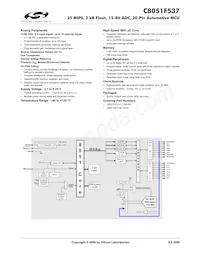 C8051F537-IT Datenblatt Cover