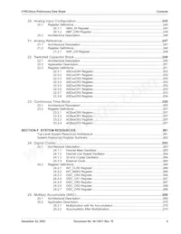 CY8C24423-24PVIT數據表 頁面 9