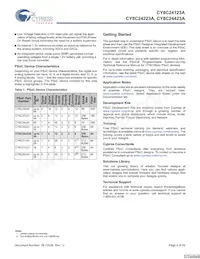 CY8C24423A-24LFXIT Datasheet Page 4