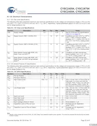 CY8C24994-24LFXI Datasheet Page 22