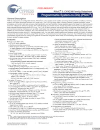 CY8C3866PVI-069 Datenblatt Cover