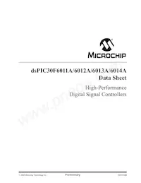 DSPIC30F6012AT-20E/PF Datenblatt Cover