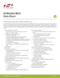 EFM32HG108F32G-A-QFN24R Datasheet Cover