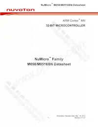 M0516ZBN數據表 封面