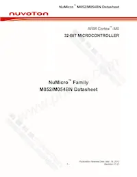 M054LBN數據表 封面
