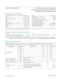 MAX32620UIWG+T Datasheet Page 3