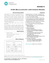 MAXQ614V-UEI+T Datasheet Copertura