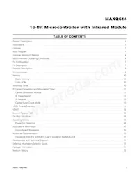 MAXQ614V-UEI+T Datasheet Page 2