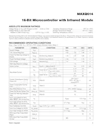 MAXQ614V-UEI+T Datasheet Page 4