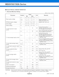 MB89191PF-G-441-EF-RE1 Datasheet Page 23