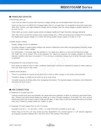 MB95F108AJWPMC-GE1 Datasheet Pagina 15