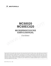 MC68EC020AA25R Datasheet Copertura