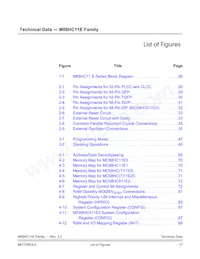 MC68HC711E9CFNE2 Datasheet Page 17