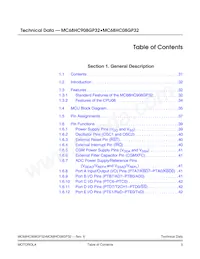 MC68HC908GP16CFB Datasheet Page 7