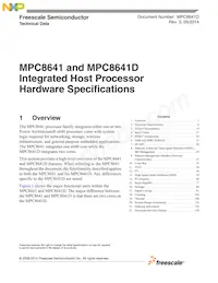 MC8641VU1500KE Datasheet Cover