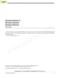 MC908QC16MDTE Datasheet Pagina 4