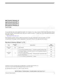 MC908QL3VDTE Datenblatt Seite 3