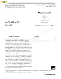 MC9328MX21VKR2 Datasheet Cover