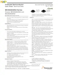 MC9S08GW64CLK Datasheet Cover