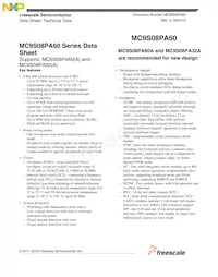 MC9S08PA60VQH Datenblatt Cover