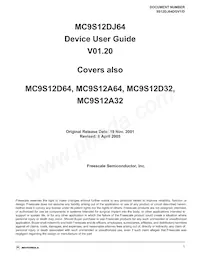 MC9S12A32CFUER數據表 封面