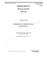 MC9S12DP512CPV Datenblatt Cover