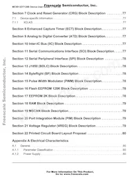 MC9S12DT128CPV數據表 頁面 8
