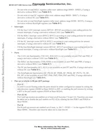MC9S12DT128CPV數據表 頁面 16