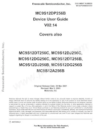 MC9S12DT256BMPV Datenblatt Cover