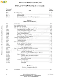 MCF5206ECFT40 Datasheet Page 14