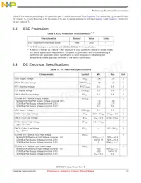 MCF53012CQT240 Datasheet Page 21