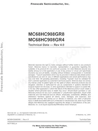 MCHC908GR8VFAE數據表 頁面 3