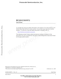 MCHC908RF2MFAE Datenblatt Seite 3