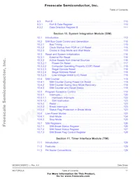 MCHC908RF2MFAE Datasheet Page 11