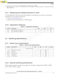 MK10DN512ZVLL10R Datasheet Page 19