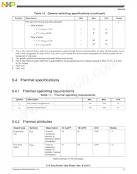 MK10DX128VMC7R Datasheet Page 21
