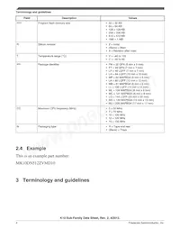 MK10DX256VML7 Datasheet Page 4