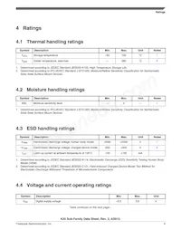 MK20DX256VML7 데이터 시트 페이지 9