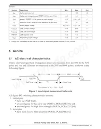 MK20DX256VML7 데이터 시트 페이지 10