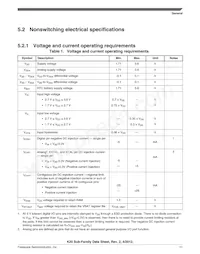 MK20DX256VML7 Datasheet Page 11