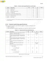 MK21FN1M0VLQ12 Datasheet Page 17