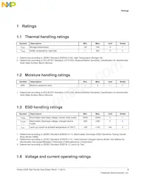 MK22FN1M0VLH12 Datasheet Page 5