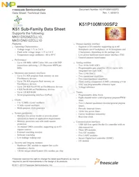 MK51DN512ZCLL10 Datasheet Cover