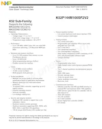 MK52DN512CMD10 Datasheet Cover