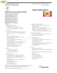 MK60DX256ZVMD10 Datasheet Cover