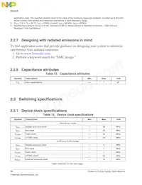 MKL15Z128VLK4R Datasheet Page 16