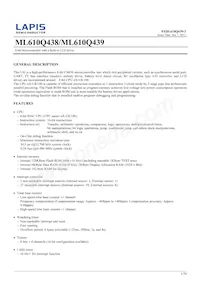ML610Q439P-NNNTC0AGL Datenblatt Cover