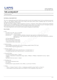 ML610Q482-NNNTBZ03A7 Datasheet Cover